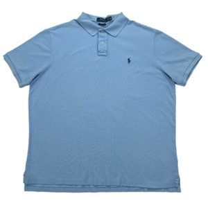Blue Polo Ralph Lauren Custom Slim Fit Polo Shirt - XL (Excellent Condition)